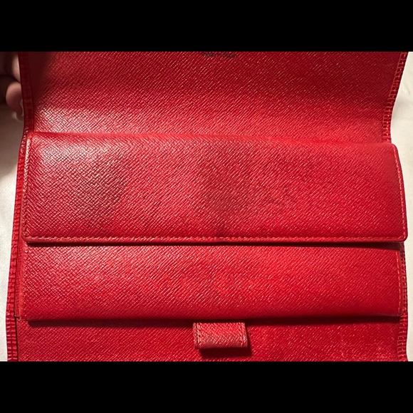 Louis Vuitton Epi Portotrezole International Trifold Wallet Red - Picture 8 of 11